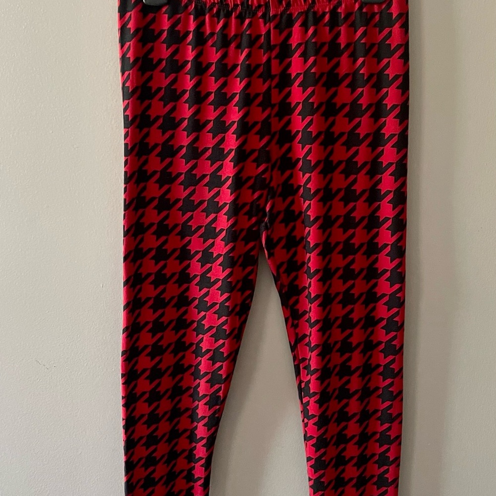 Leggings with Pattern for Girls/Large/Red Black Pattern/Epic Threads